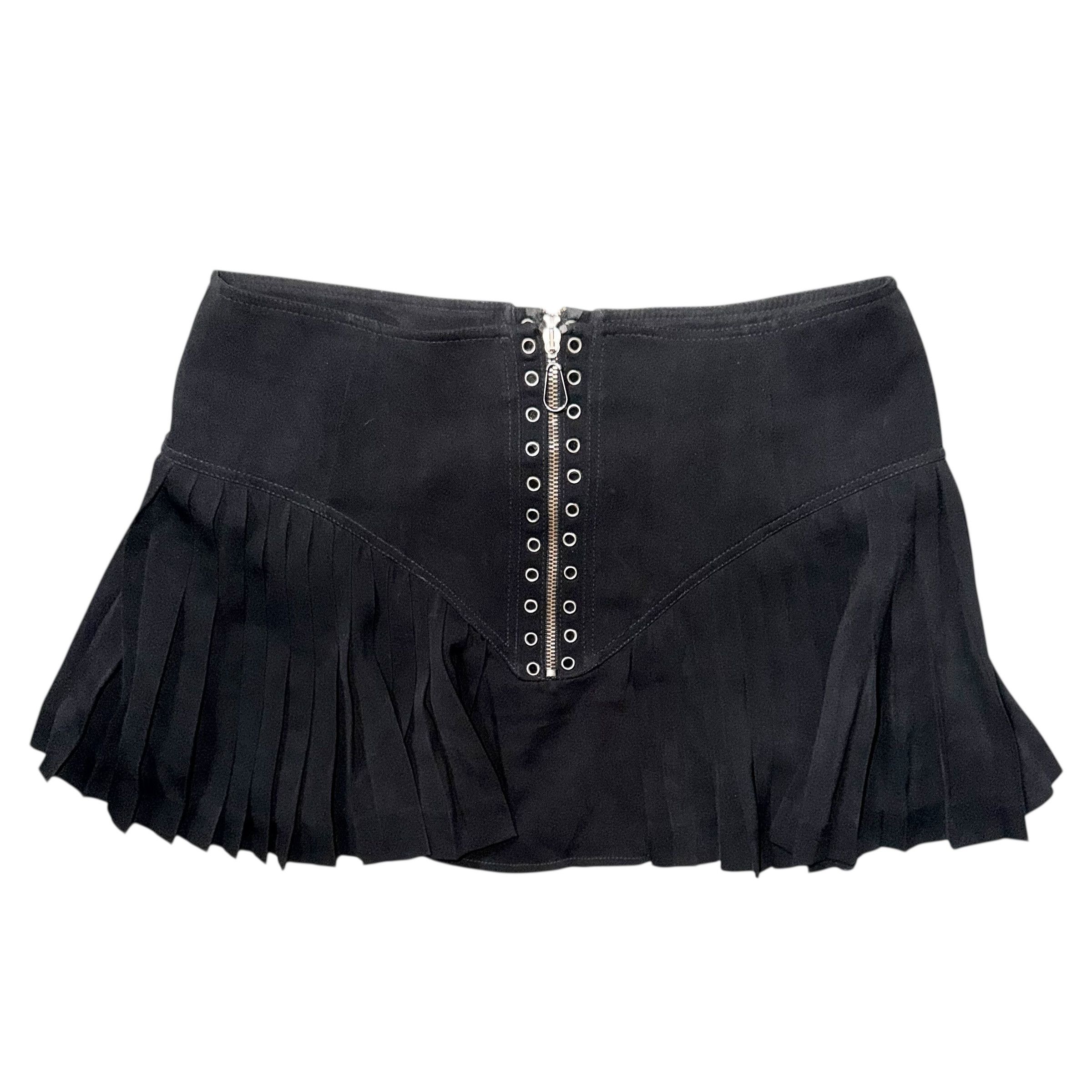 Versace VERSACE JEANS COUTURE VINTAGE MINI SKIRT Size 30" / US 8 / IT 44 - 2 Thumbnail