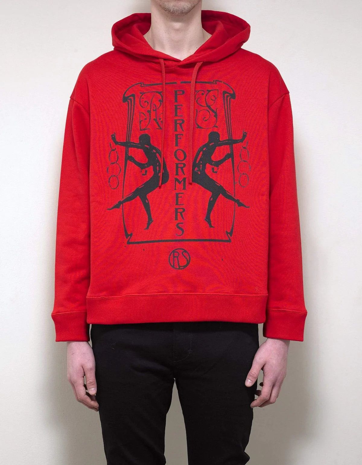 Raf Simons o1tko10326 Performars Hoodie in Red Size US M / EU 48-50 / 2 - 3 Thumbnail