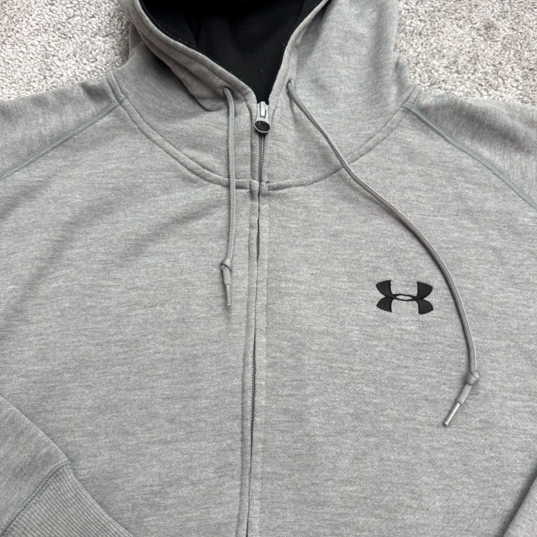 Under Armour Under Armour Hoodie Full Zip Graphic Sweatshirt Mens XL Gray Outdoor Activewear Size US XL / EU 56 / 4 - 5 Thumbnail