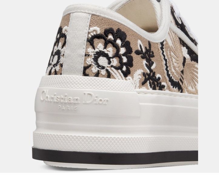 Dior o1w1db11224 Embroidered Cotton Platform Sneakers Size US 7 / IT 37 - 5 Thumbnail