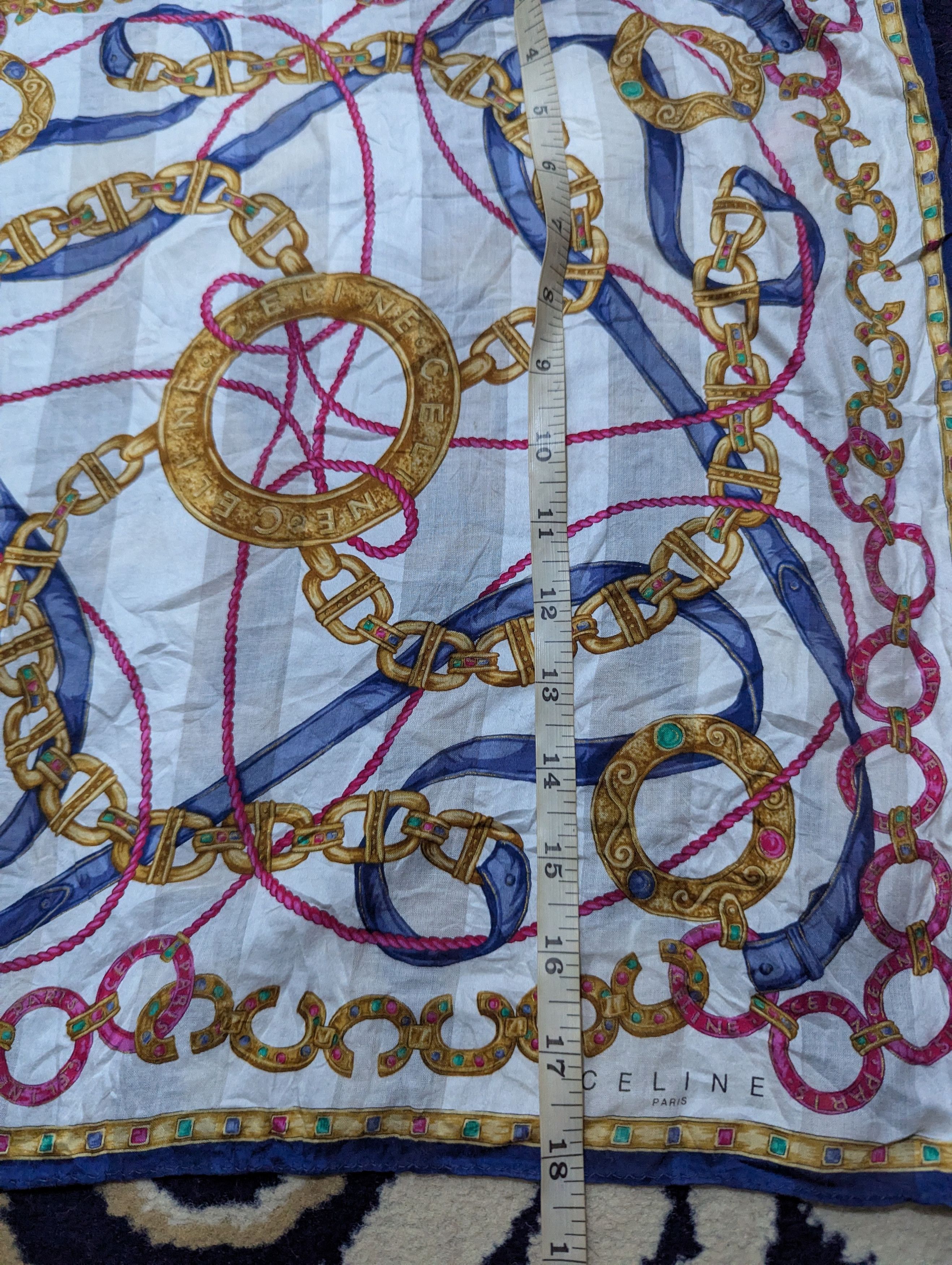 Celine × Vintage Celine Paris scarf Size ONE SIZE - 3 Thumbnail