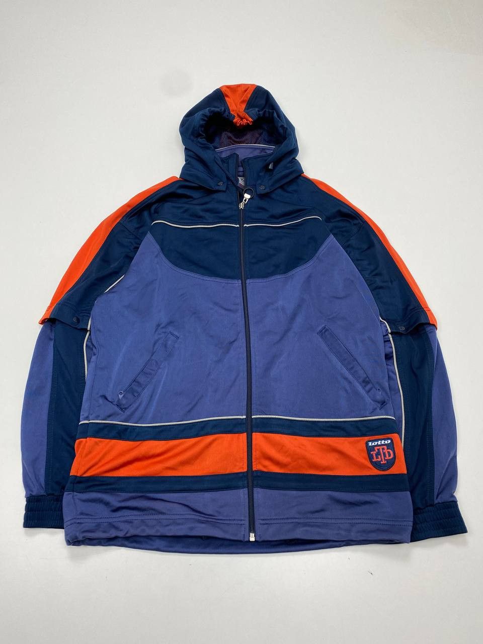 Lotto Sport Lotto Men’s Blue-Orange L Vintage Sports Jacket 90s Italy Size US L / EU 52-54 / 3 - 1 Thumbnail