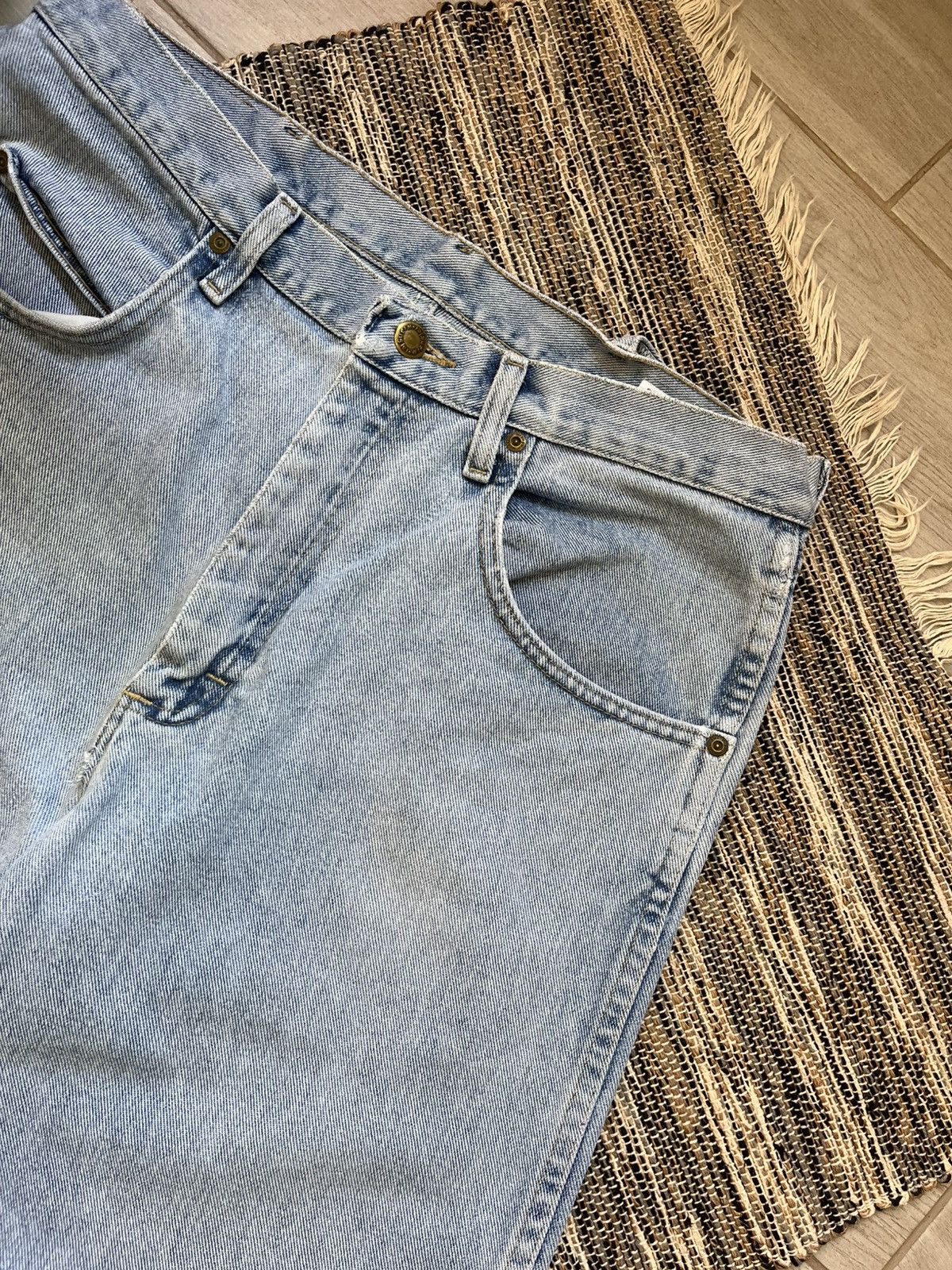 Vintage × Wrangler Vintage Wrangler Jeans washed distressed denim blue Size US 34 / EU 50 - 4 Thumbnail