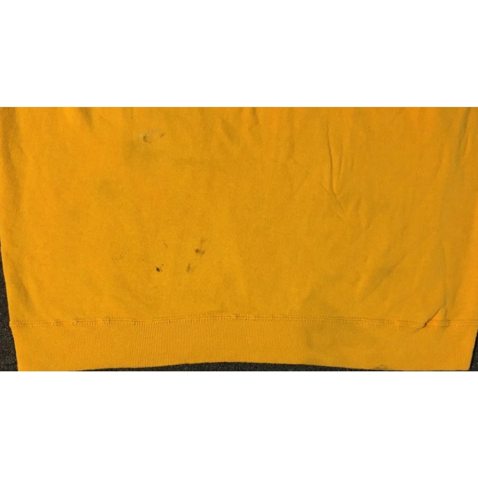 Vintage VINTAGE 70s Faded Distressed Short Sleeve Sweatshirt S USA Grunge Skate Surf Punk Biker Shirt Men Yellow 90s 80s Punk Rock USA College Vintage Size US S / EU 44-46 / 1 - 3 Thumbnail