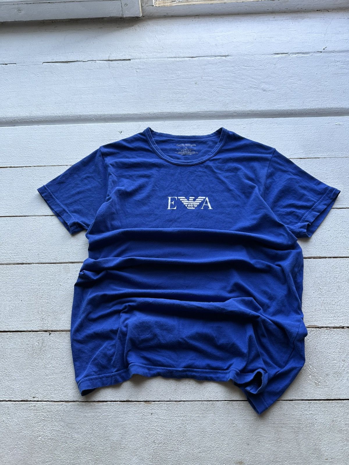 Emporio Armani 🚨Y2K Big Logo EMPORIO ARMANI T-shirt Avant Garde Size US M / EU 48-50 / 2 - 1 Thumbnail