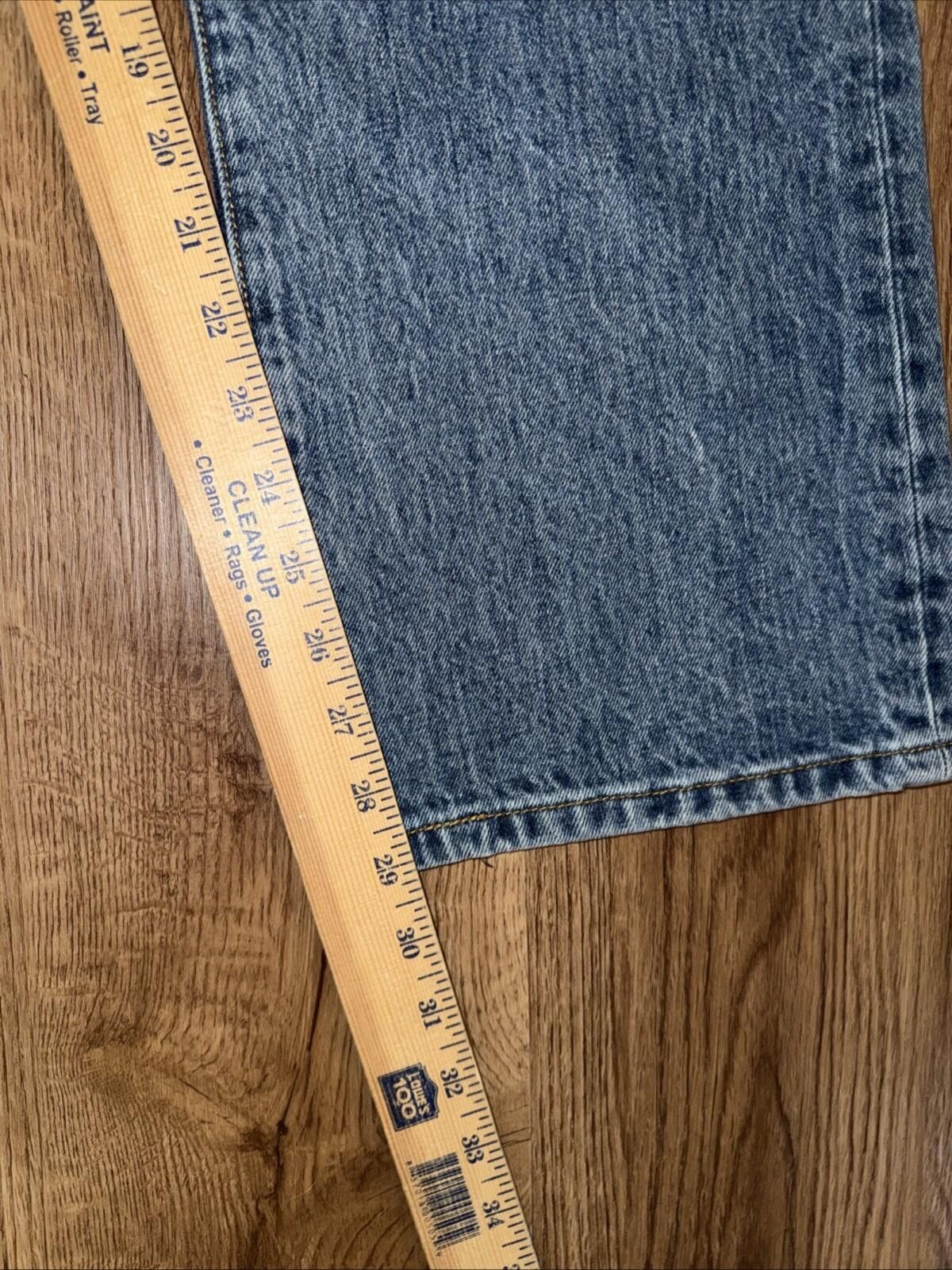 Levi's Levis 501 Jeans Mens 36x30 Blue Button Fly Denim Straight Size US 36 / EU 52 - 8 Thumbnail