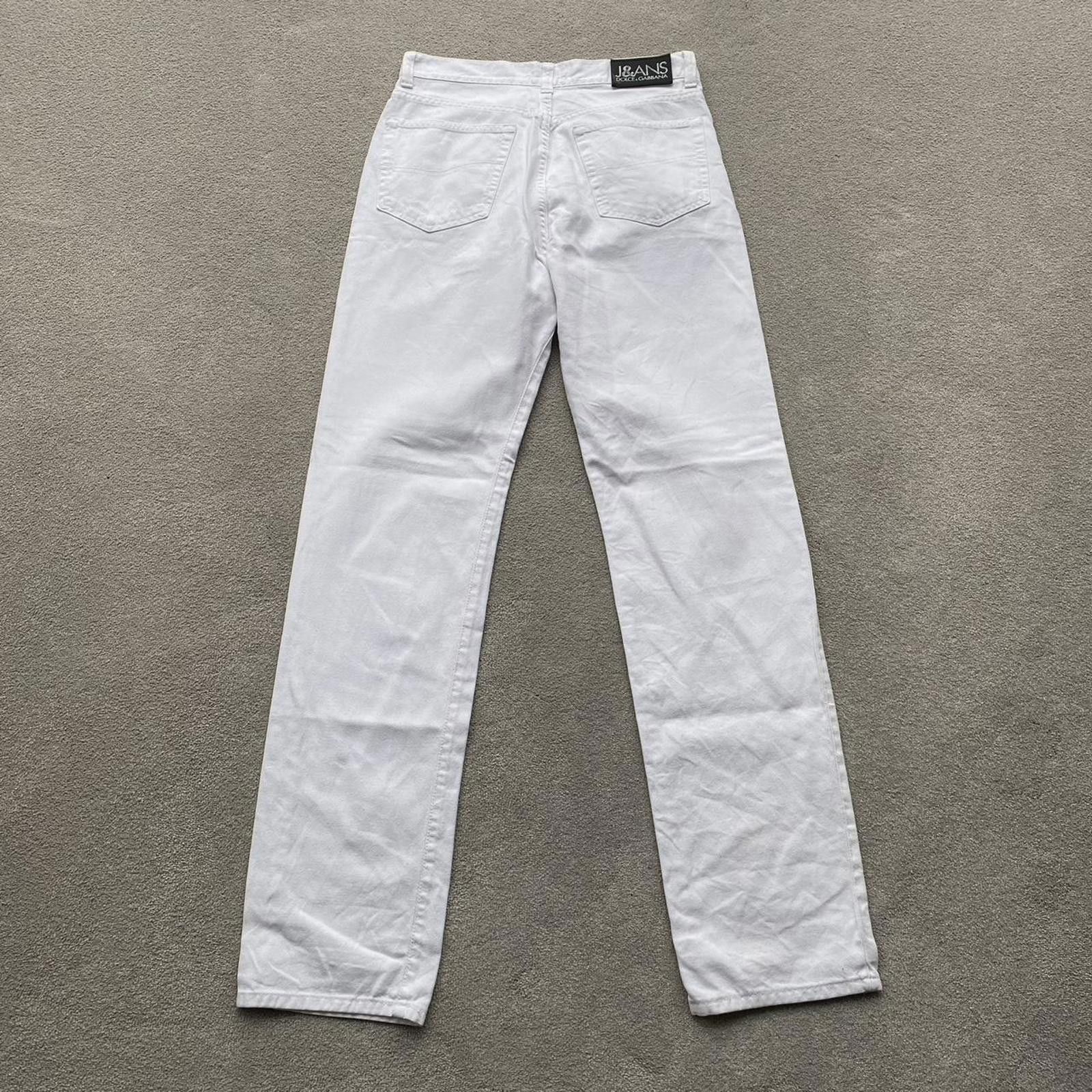 Dolce & Gabbana Dolce & Gabbana D&G White Jeans Size US 31 - 4 Thumbnail