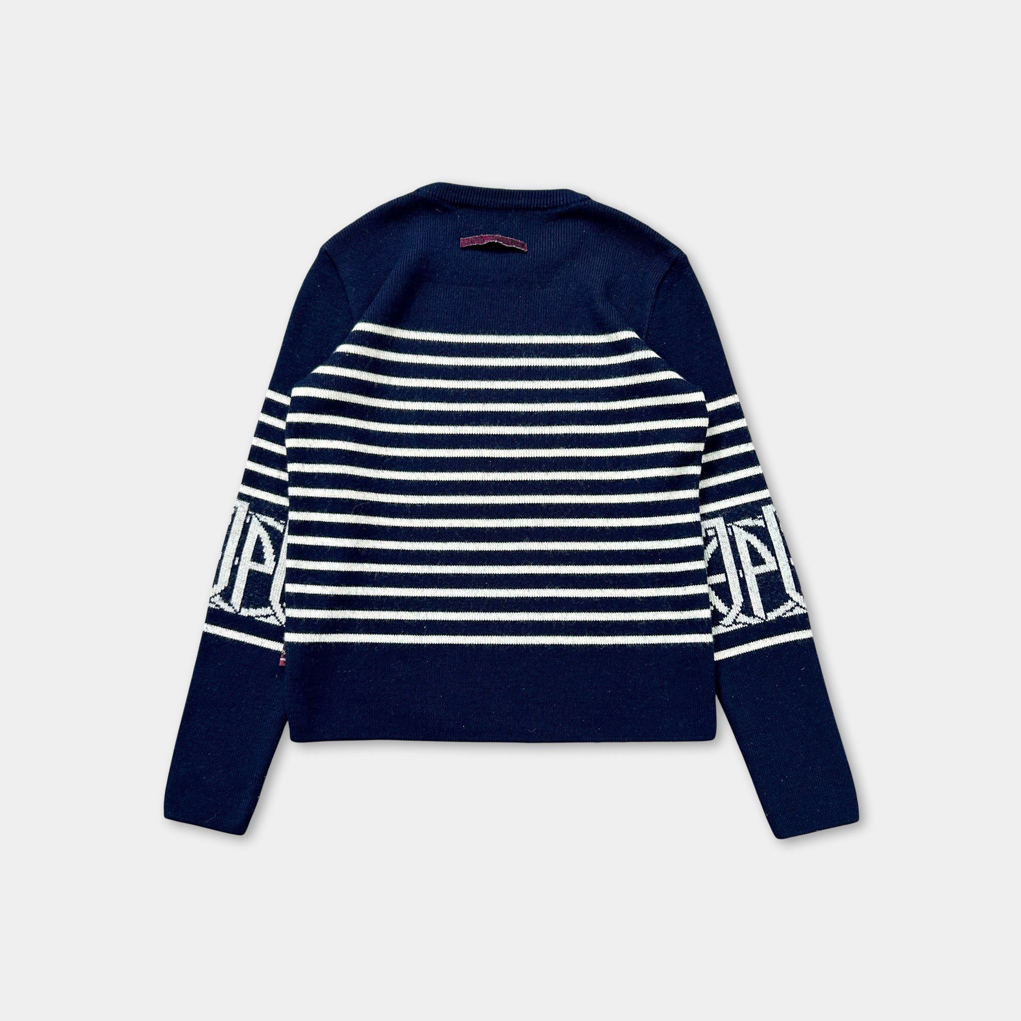 Jean Paul Gaultier Jean Paul Gaultier 1990s Classic Navy White Striped Jersey Size US S / EU 44-46 / 1 - 5 Thumbnail