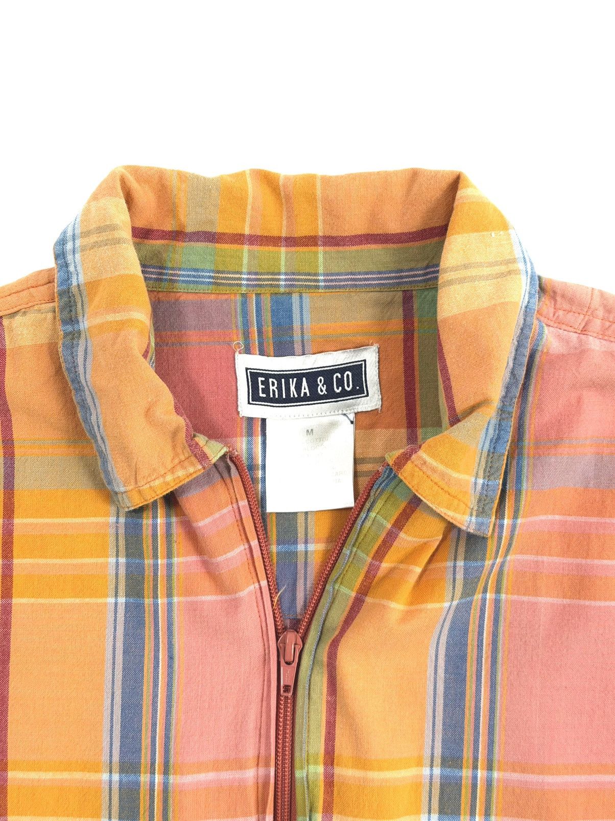 Other 🟠Erika & Co. Plaid Zip Up Shirt/Jacket Size M / US 6-8 / IT 42-44 - 7 Thumbnail