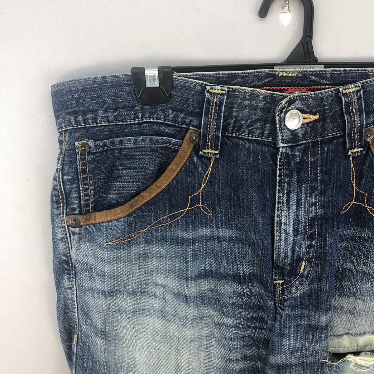 Edwin Vintage 2000s Distressed Edwin Navajo Short Pants Size US 37 - 3 Thumbnail