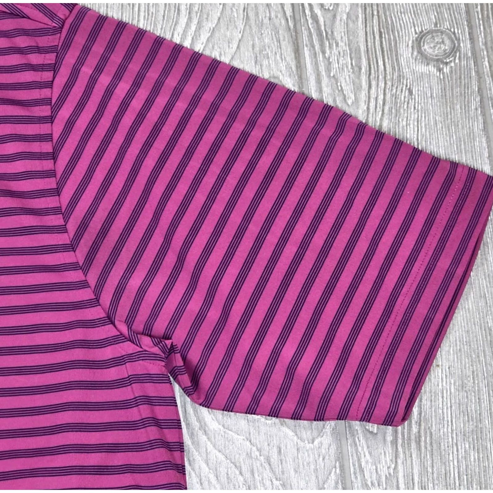 Vintage Donald Ross Performance Polo Mens M Pink Blue Stripe Golf 1909 Greensboro CC Size US M / EU 48-50 / 2 - 4 Thumbnail