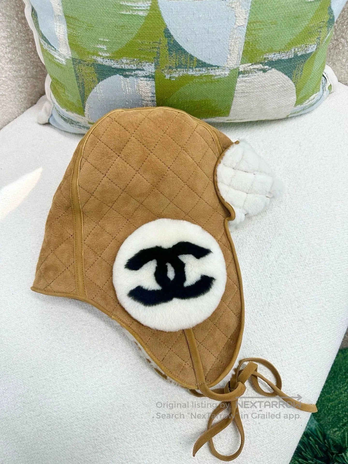 Chanel Chanel Brown Suede Mao Cap. Size ONE SIZE - 4 Thumbnail