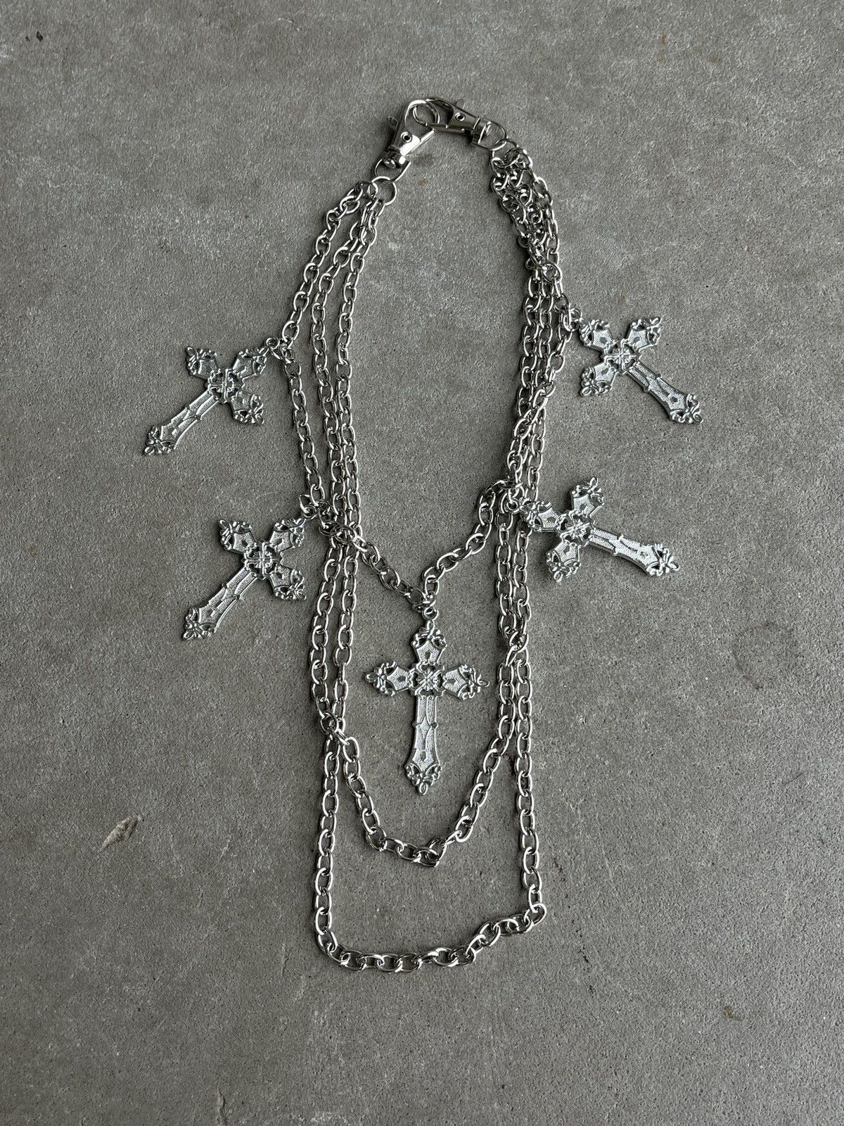 Other Avant Garde Chrome Cross Chain (unisex) Size ONE SIZE - 5 Thumbnail