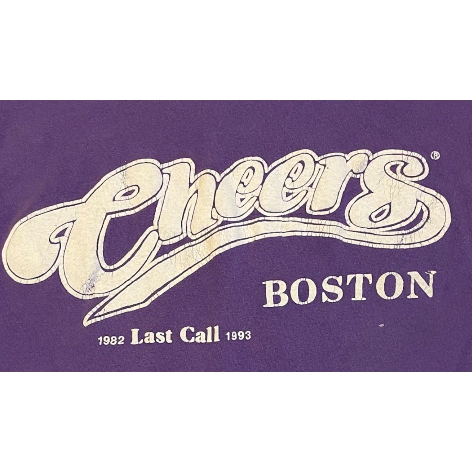 Vintage VINTAGE Cheers TV Show Faded Promo Shirt S Bar TV Show Sitcom Boston Grunge 90s Purple Small Mens T-Shirt 90s TV Series Distressed Drinking Math? Size US S / EU 44-46 / 1 - 3 Thumbnail