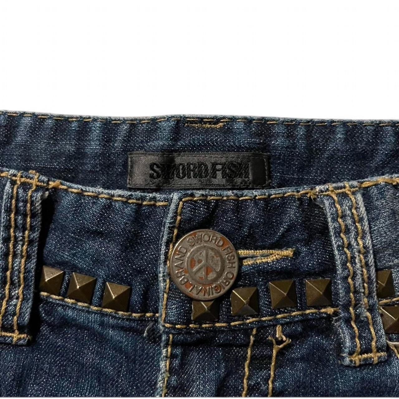 Other studded denim mini shorts Size 29" - 3 Thumbnail