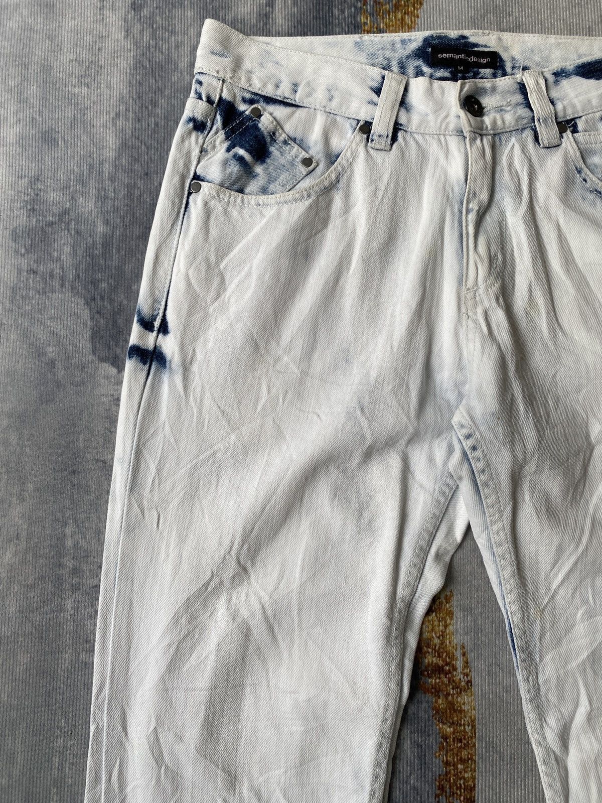 Japanese Brand × semanticdesign Semantics Design Bleach Denim Size US 30 / EU 46 - 8 Thumbnail