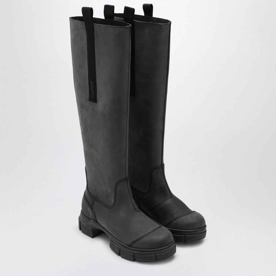 Ganni o1d2blof0824 Rubber Boots in Black Size US 5 / IT 35 - 2 Thumbnail
