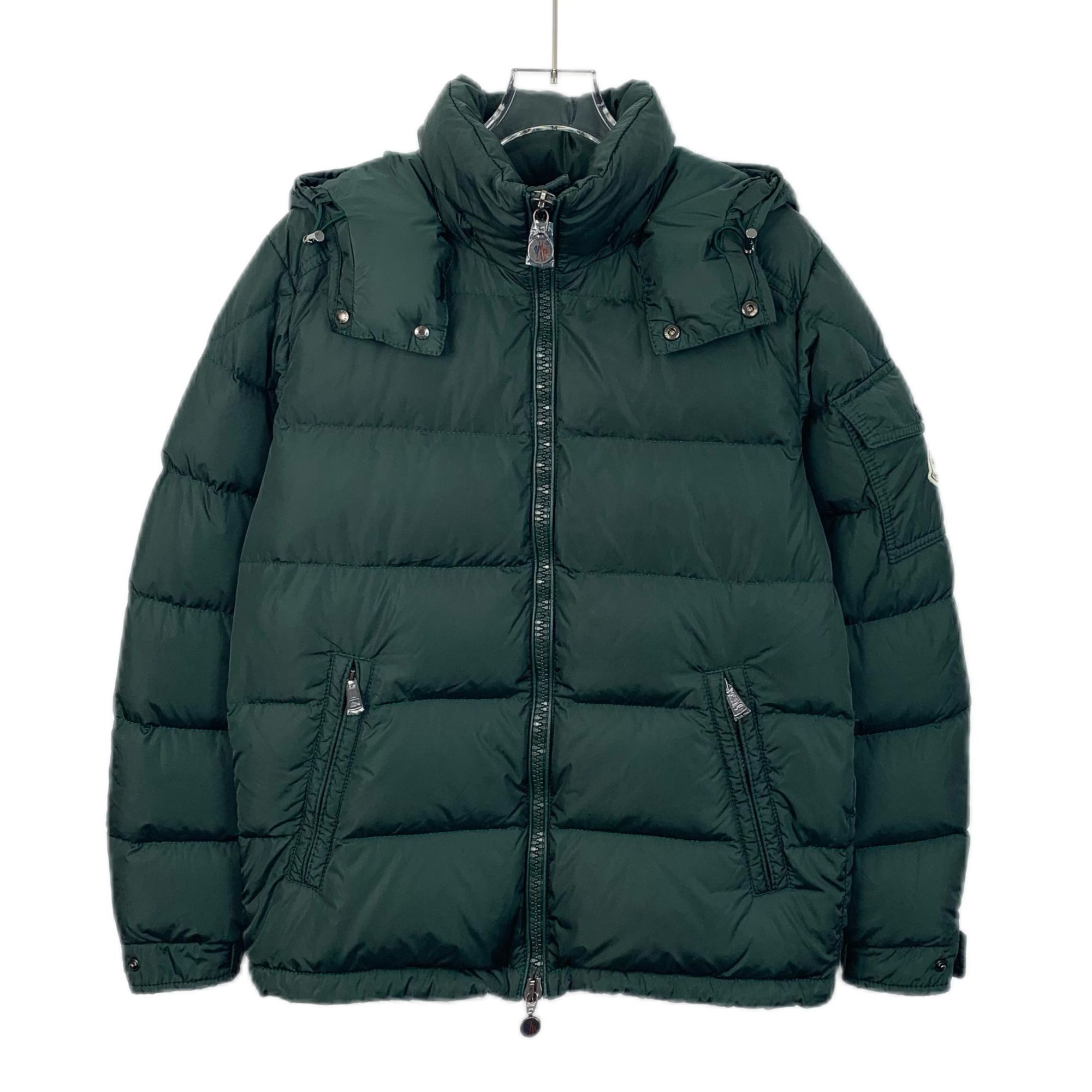 Moncler Moncler Maya Series Green Hooded Quilted Down Jacket Size S Size S / US 4 / IT 40 - 1 Thumbnail