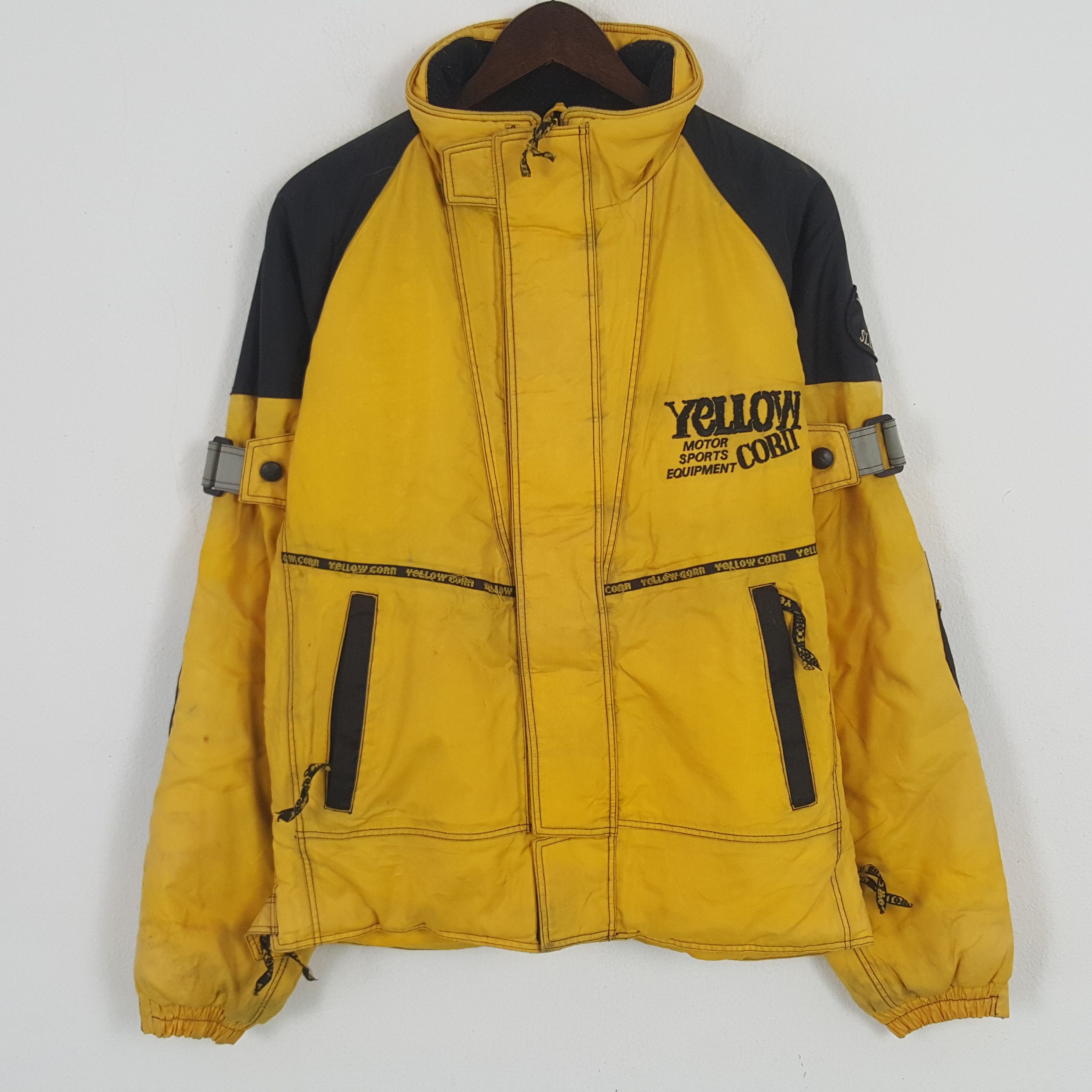 Vintage Yellow Corn Bikers Racing Jacket