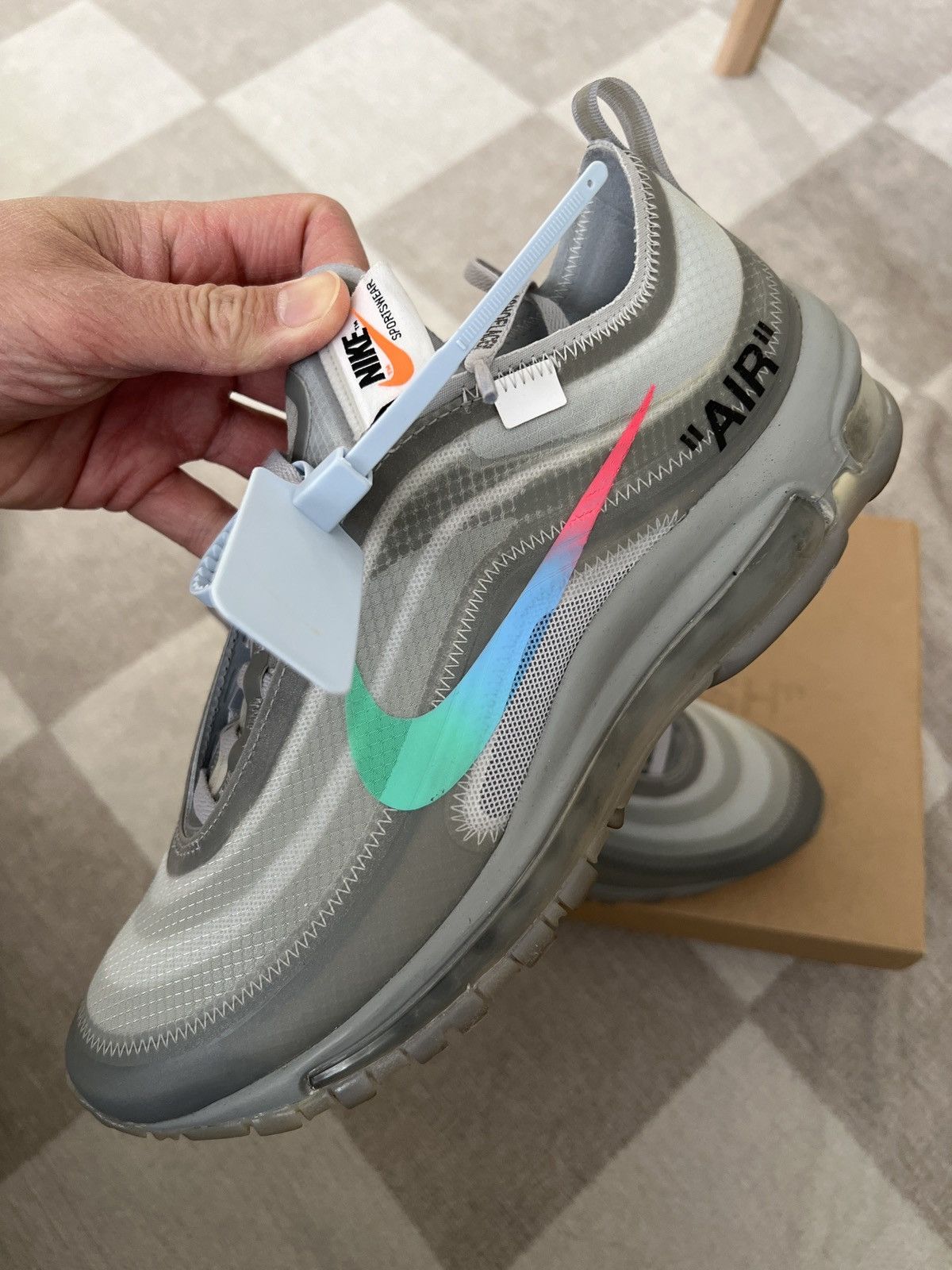 Nike × Off-White Nike air max 97 x off white menta size 8.5us Size US 8.5 / EU 41-42 - 1 Thumbnail
