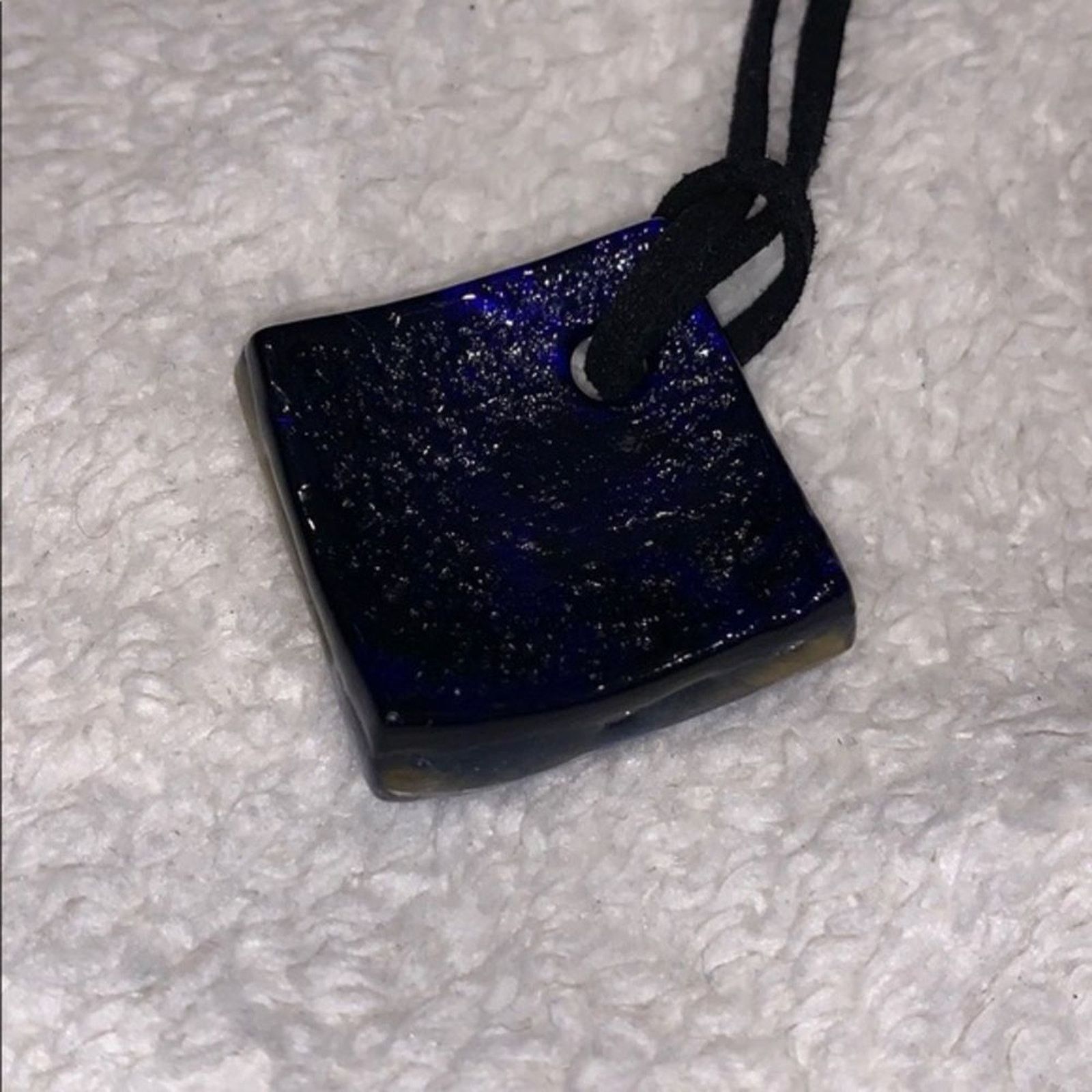 Other Artisan Square Glass Pendant Necklace | Sz OS Size ONE SIZE - 5 Thumbnail