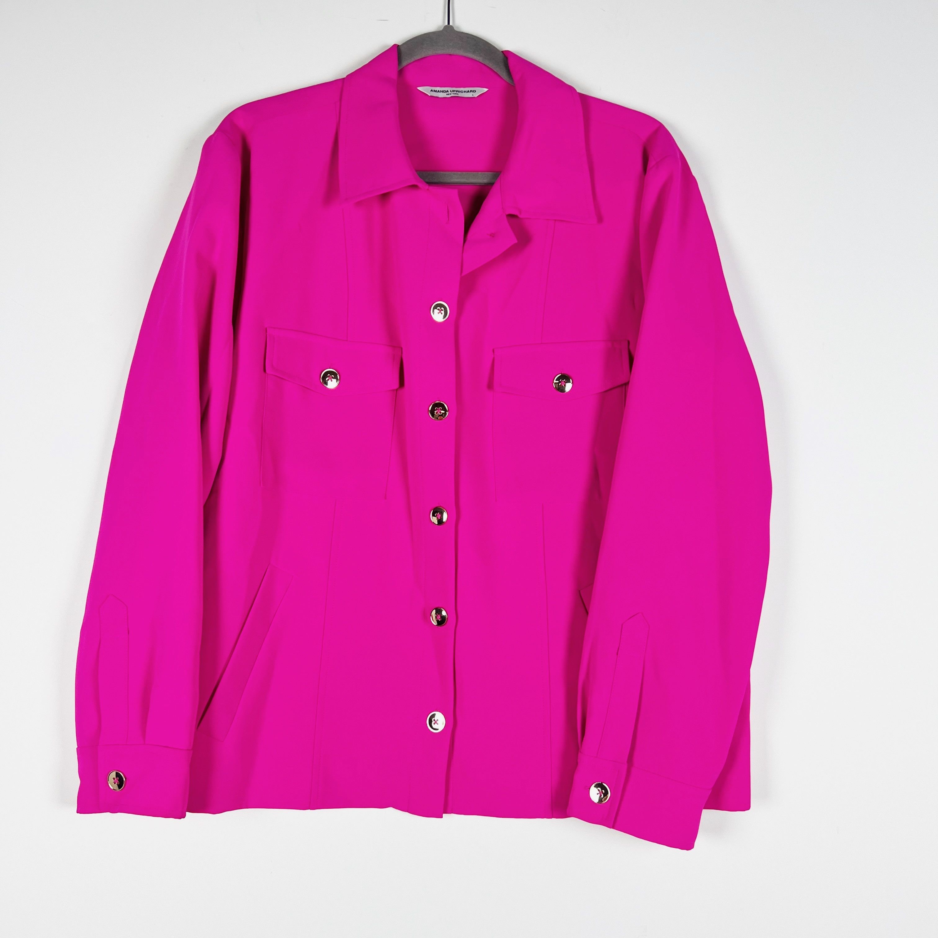 Amanda Uprichard Amanda Uprichard Women's Veda Collared Gold Size XL / US 12-14 / IT 48-50 - 1 Thumbnail