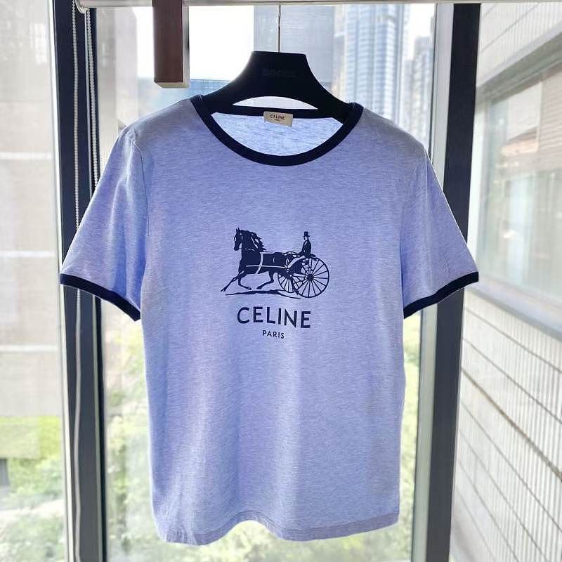 Celine Celine Horse Carriage Logo T-Shirt Size L Size L / US 10 / IT 46 - 1 Thumbnail