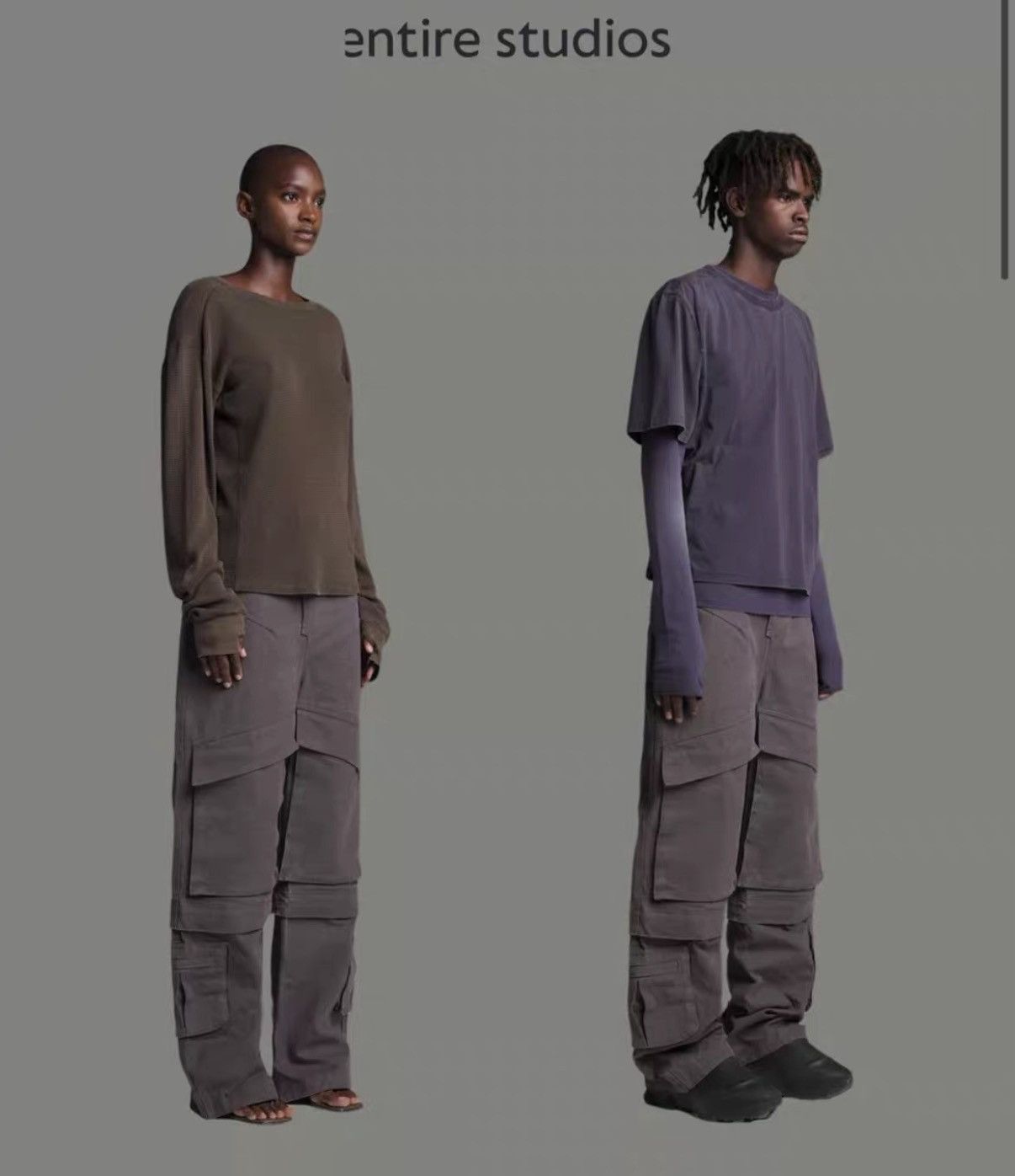 Entire Studios Entirestudios Washed Brown-Grey Cargo Pants J29 Size US 30 / EU 46 - 7 Thumbnail