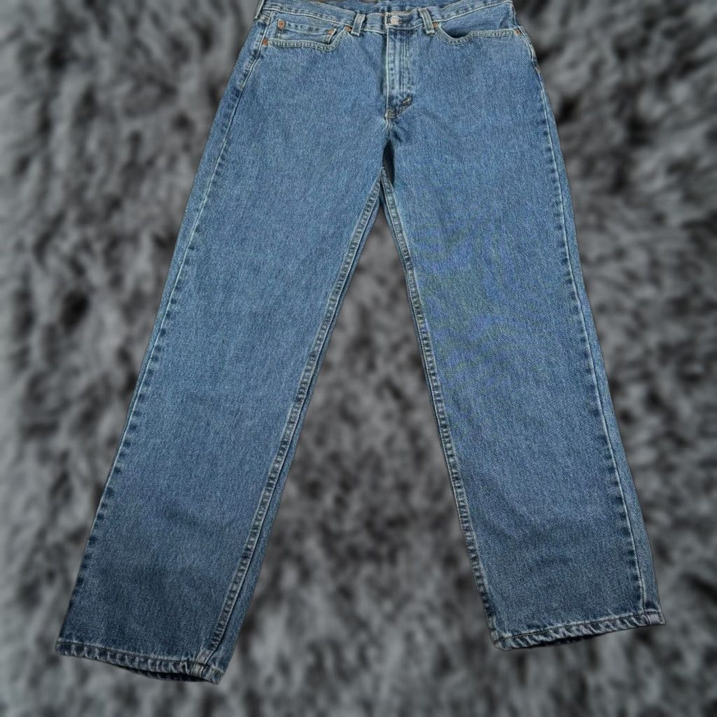 Levi's VINTAGE Levi's Jeans 550 Mens W34X32 90s Y2K Streetwear Denim Preppy Blue 100% Cotton Regular 5-Pocket Mens Jeans Size US 34 / EU 50 - 1 Thumbnail