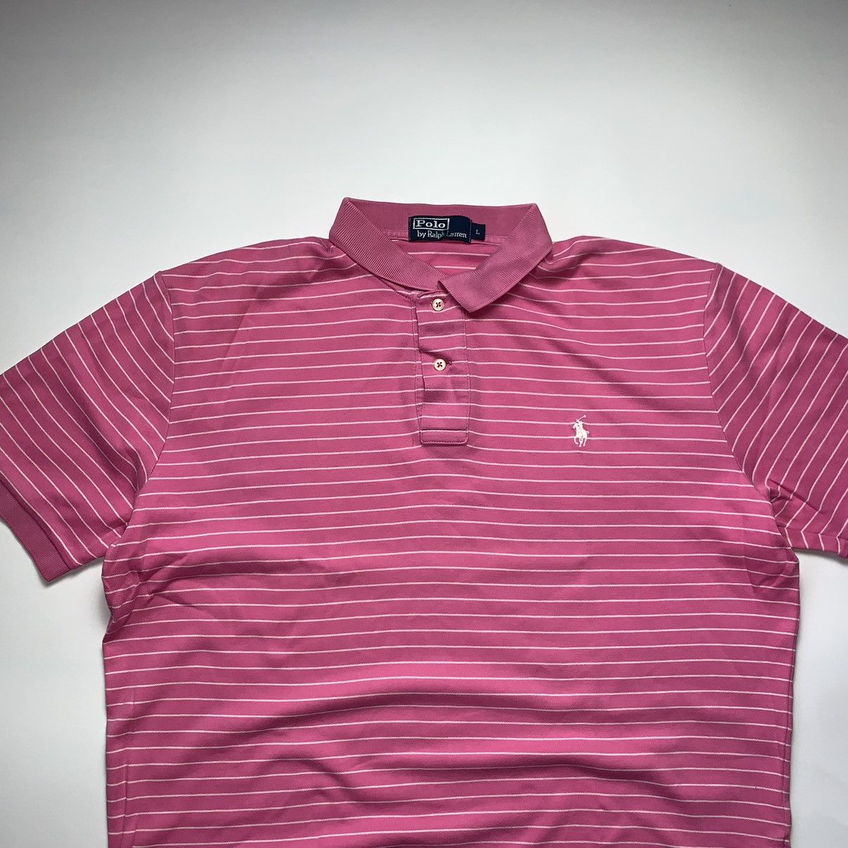 Other Polo Ralph Lauren Striped Pink Chief Keef Very Rare Luxury Size US L / EU 52-54 / 3 - 3 Thumbnail