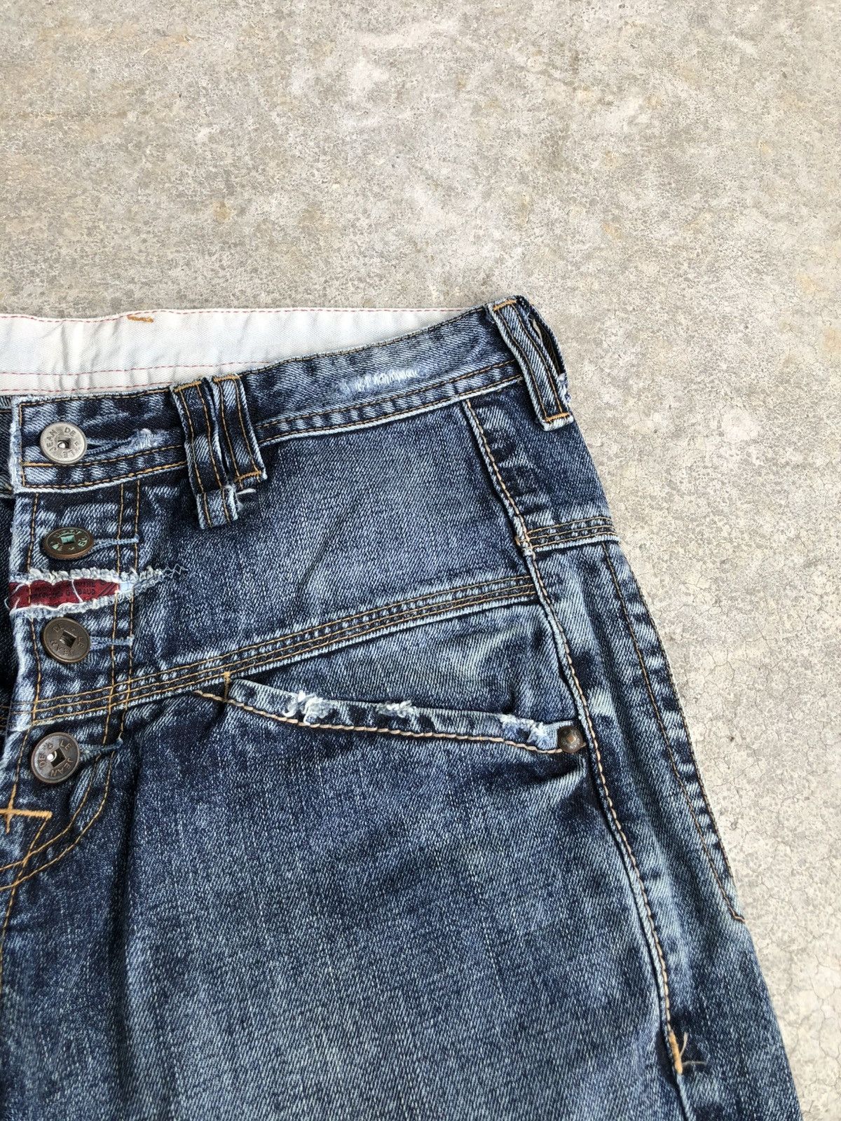 Marithe + Francois Girbaud Marithe Francois Girbaud Distressed Jeans Size US 30 / EU 46 - 14 Thumbnail