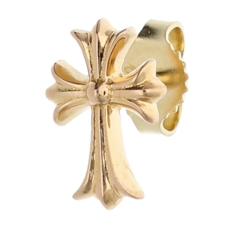Chrome Hearts Chrome Hearts 22K Gold #2 CH Plus Stud Earring with