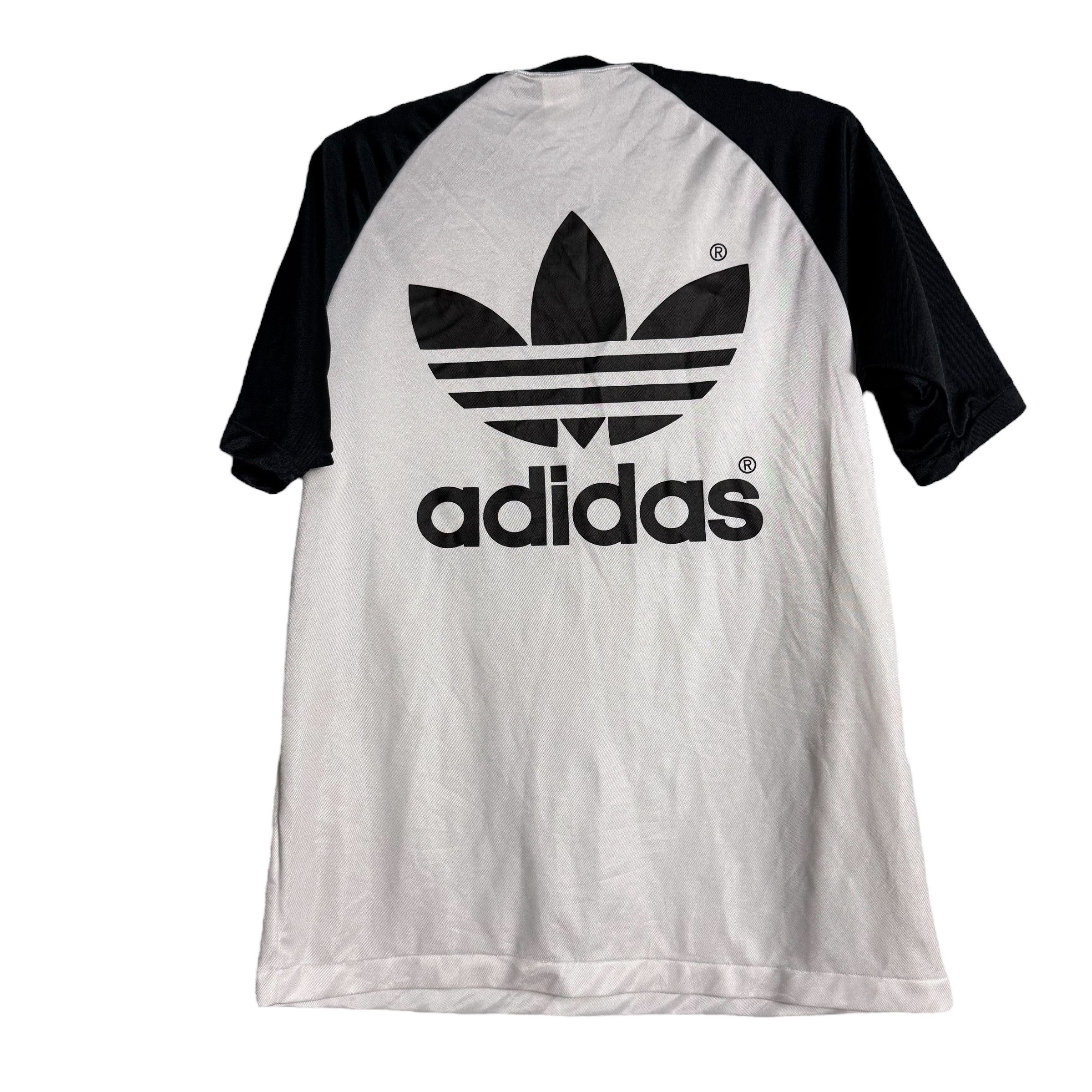 Adidas 🔥RARE🔥Vintage Adidas Trefoil Big Logo T-shirt Single Stich Size US L / EU 52-54 / 3 - 1 Thumbnail
