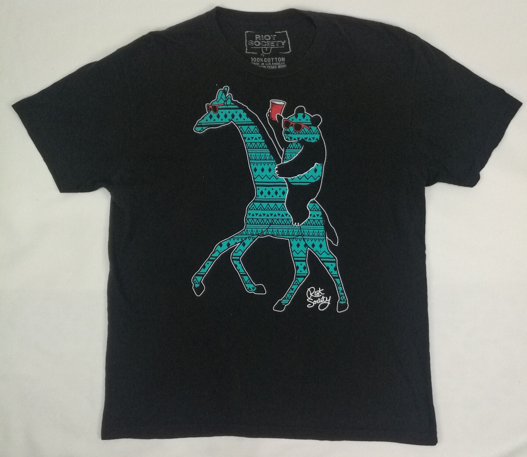 Riot Society Vintage Riot Society Party Bear T Shirt Size US L / EU 52-54 / 3 - 1 Thumbnail