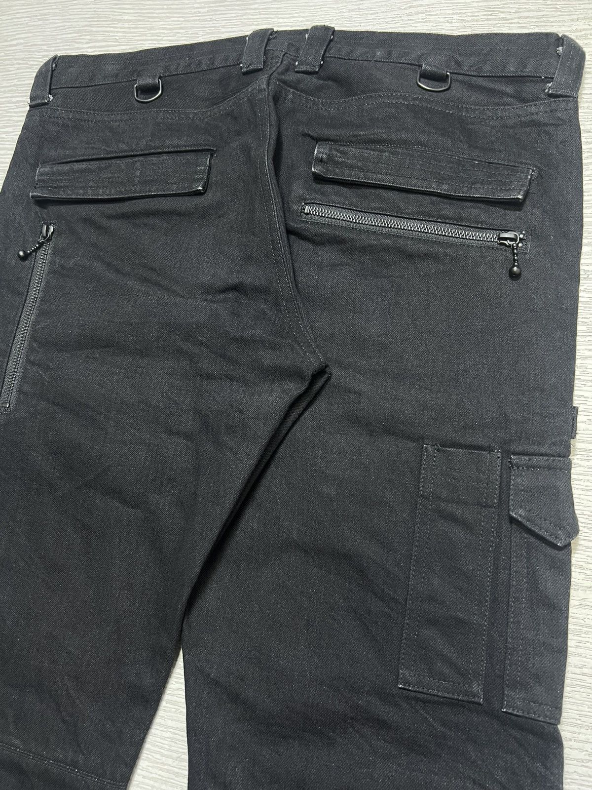 Blackmeans Blackmeans - Moto Denim Cargo Pants Size US 36 / EU 52 - 9 Thumbnail