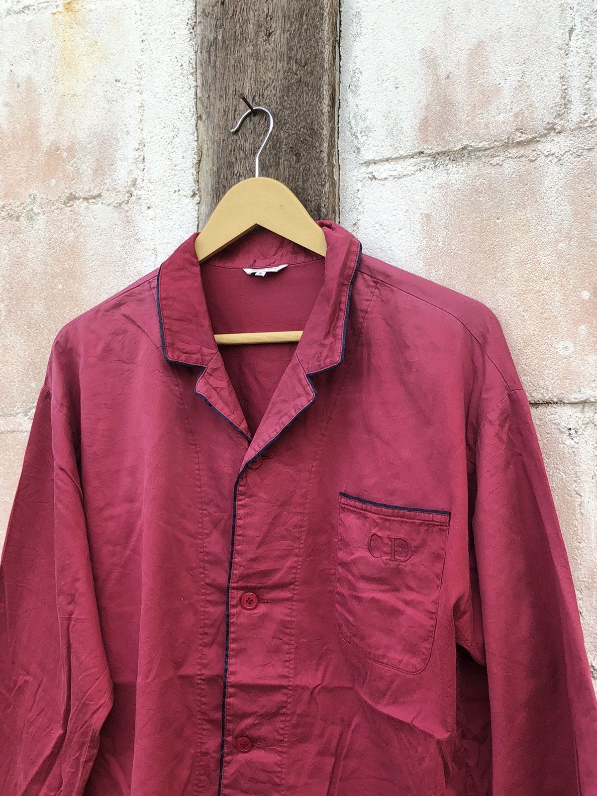 Christian Dior Monsieur Sleeping Shirt Christian Dior Red Color Size US M / EU 48-50 / 2 - 4 Thumbnail