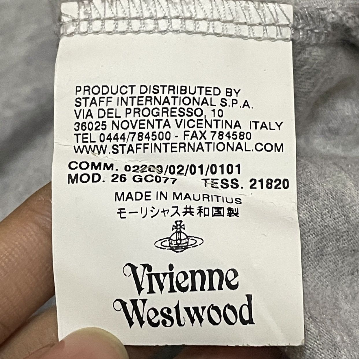 Vivienne Westwood Very Rare Vintage Brand Vivienne Westwood T-shirt 1990s Size US M / EU 48-50 / 2 - 9 Thumbnail
