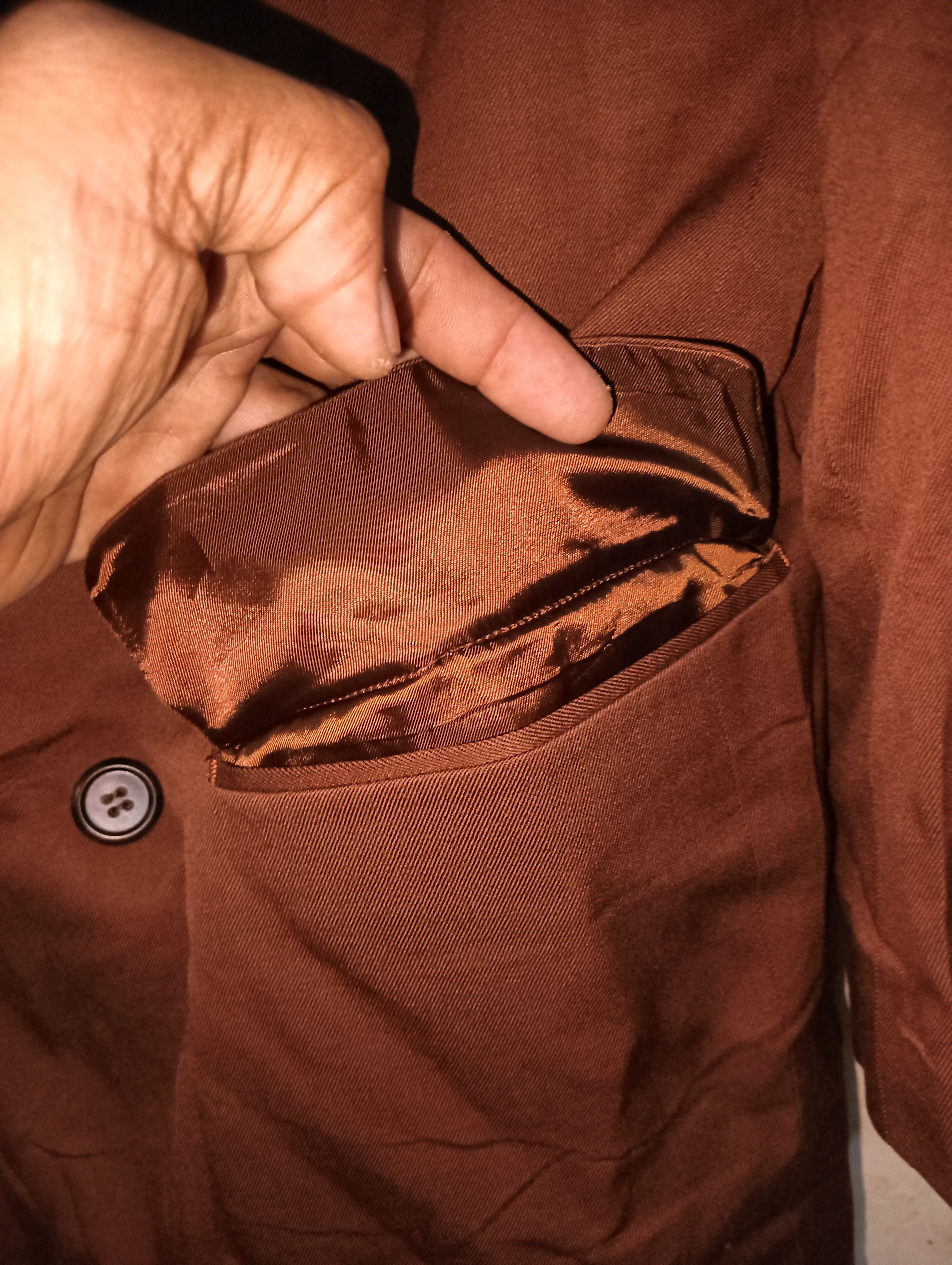 Japanese Brand JOHNNY ROGAN Shining Brown stylish Blazer Size 40S - 3 Thumbnail