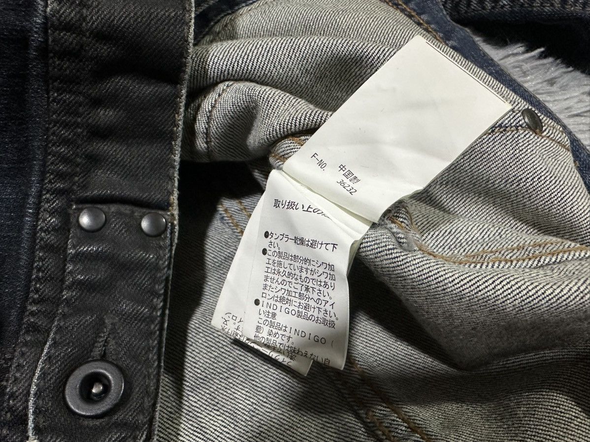 If Six Was Nine 🔥Sick Y2K Nicole Club For Men Waxed Denim Jacket Goth Punk Size US M / EU 48-50 / 2 - 10 Thumbnail
