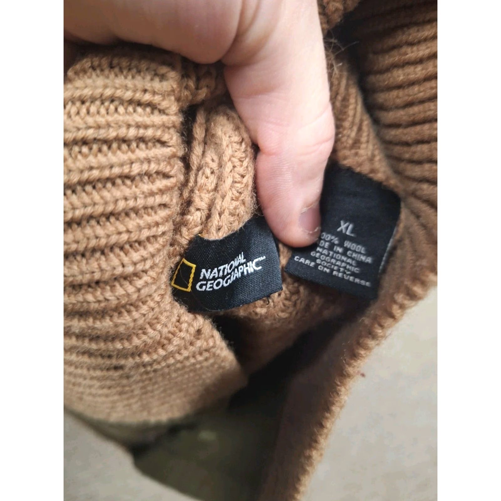 Vintage VINTAGE National Geographic Wool Fisherman Button Sweater XL Size US XL / EU 56 / 4 - 2 Thumbnail