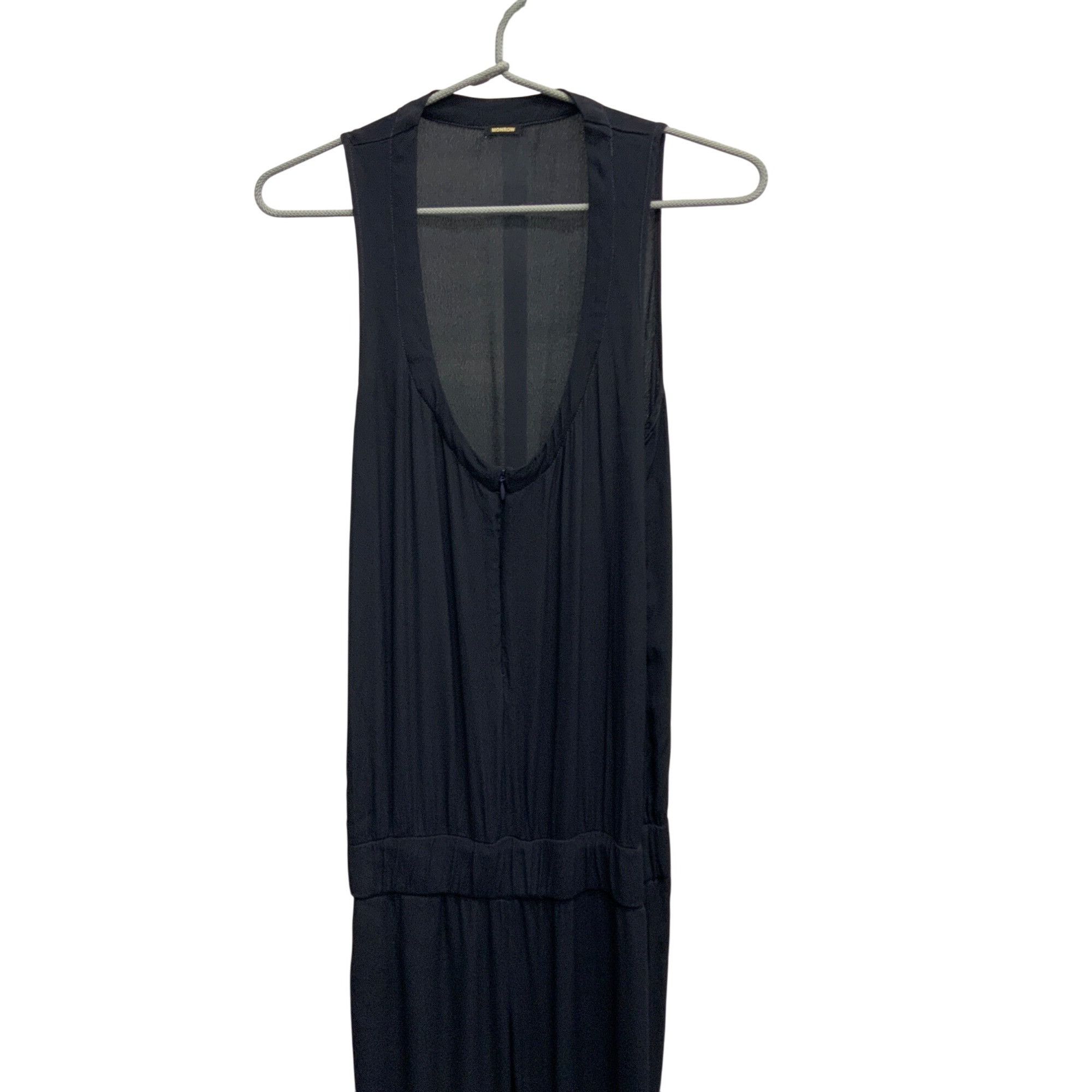 MONROW Monrow Neptune Crepe Jumpsuit Size 26" / US 2 / IT 38 - 4 Thumbnail