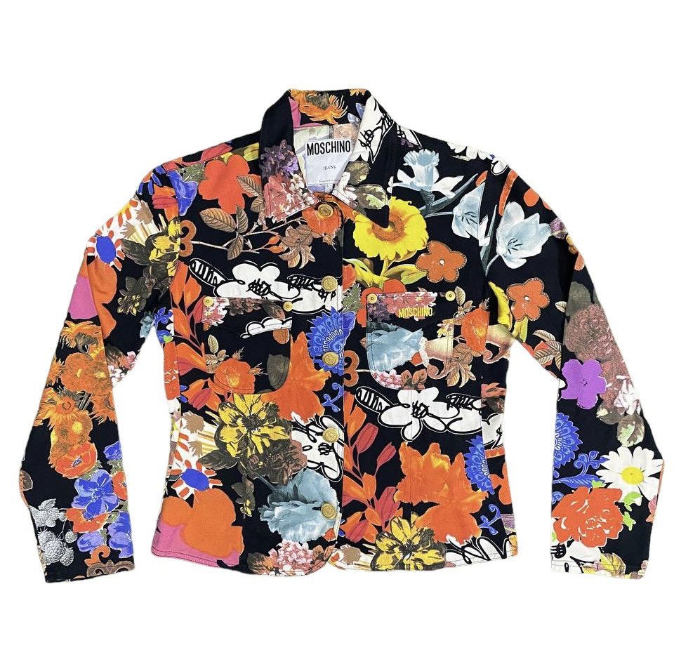 Moschino Jeans Overprinted Floral Jackets