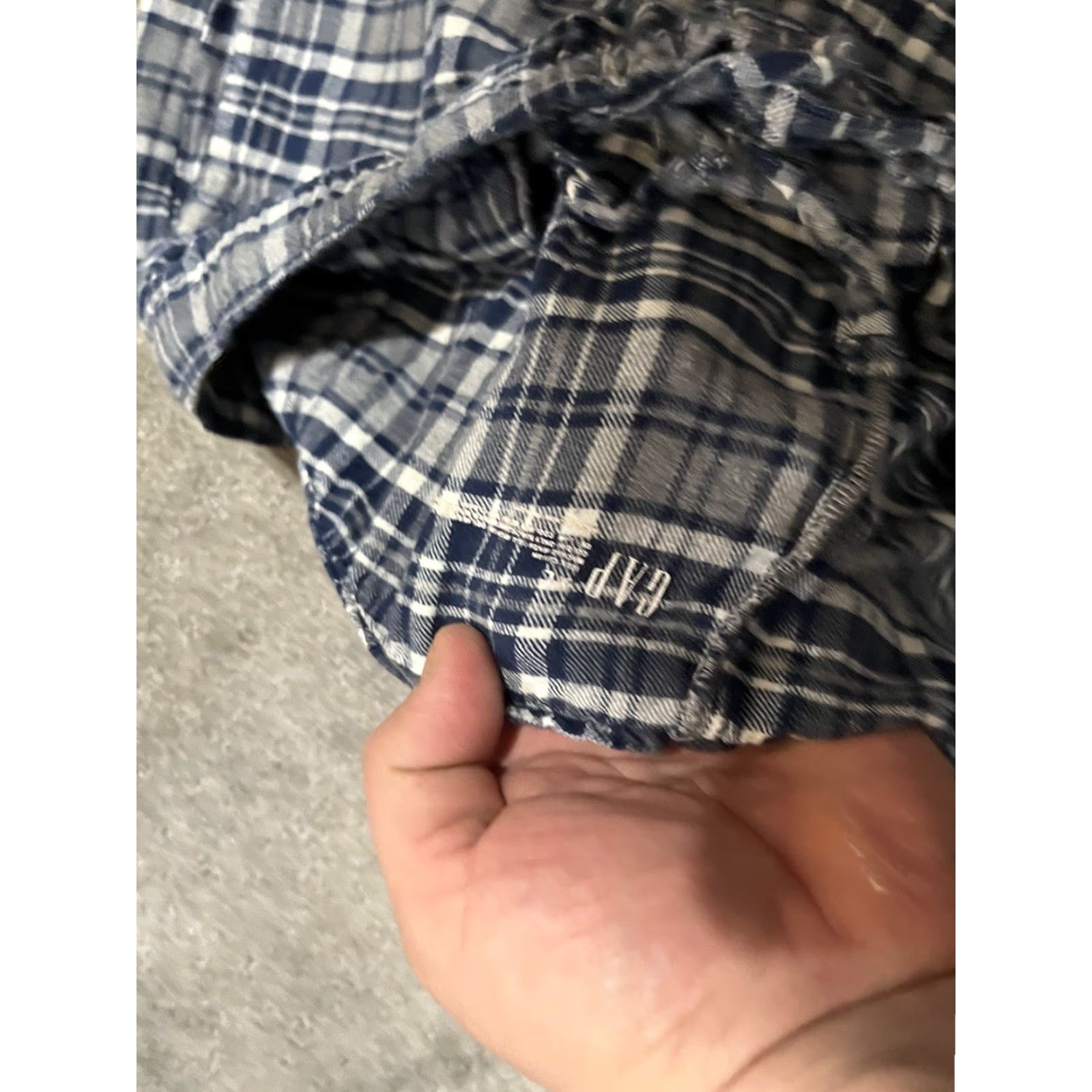 Gap VINTAGE Gap Men Lounge Pants - Size Large Blue Plaid Check Men Lounge Pants L Blue Plaid Size US 33 - 5 Thumbnail