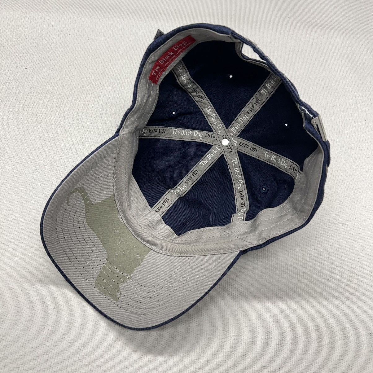 Other The Black Dog Hat Cap Blue Logo Strap Back Navy Embroidered Size ONE SIZE - 10 Thumbnail