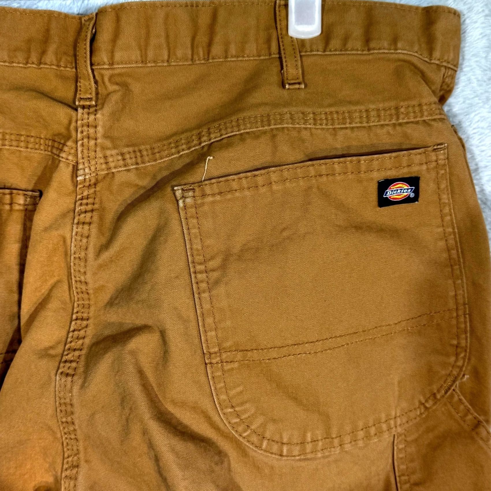 Dickies Dickies Carpenter Jeans Men 36 x 32 Brown Cotton Relaxed Fit Straight Leg Jeans Size US 36 / EU 52 - 7 Thumbnail