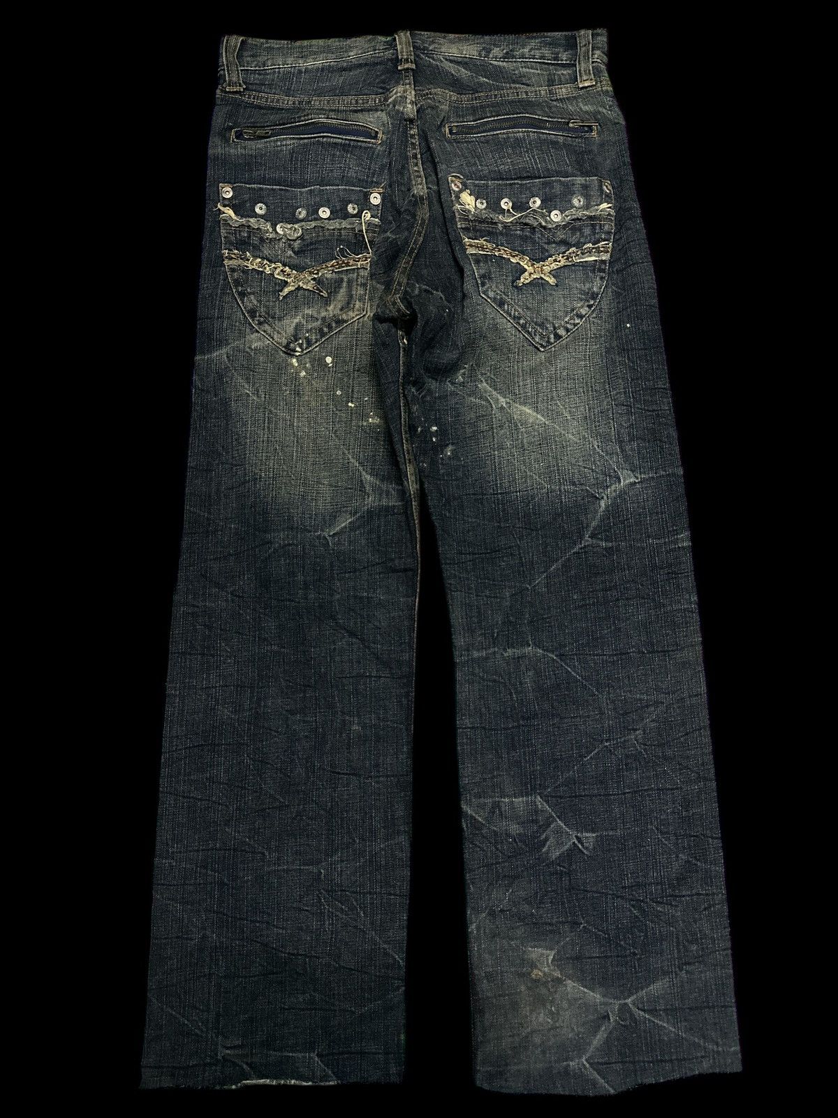 If Six Was Nine Flare Bootcut💥 Villand Mudwash Flare Style💥 Size US 32 / EU 48 - 4 Thumbnail