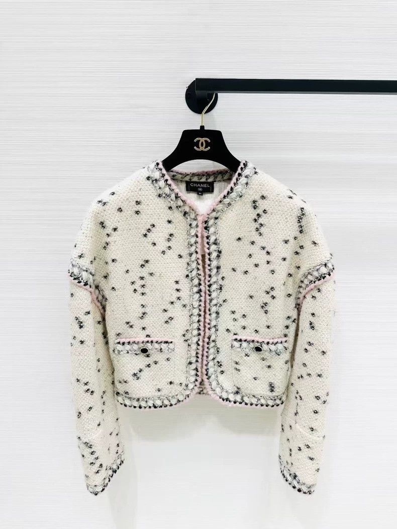 Chanel Chanel Spotted two-pocket jacket Size XXS / US 00 / IT 34 - 1 Thumbnail