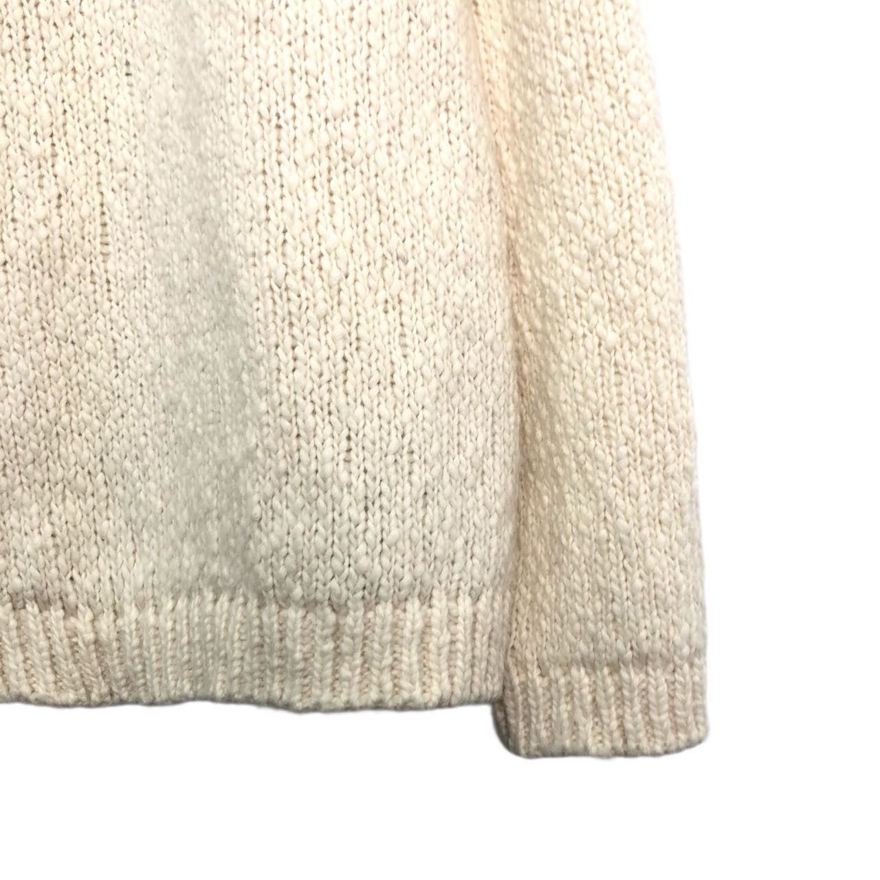 Dior Dior White Letter Printed Long Sleeve Sweater K26WX Size L / US 10 / IT 46 - 4 Thumbnail