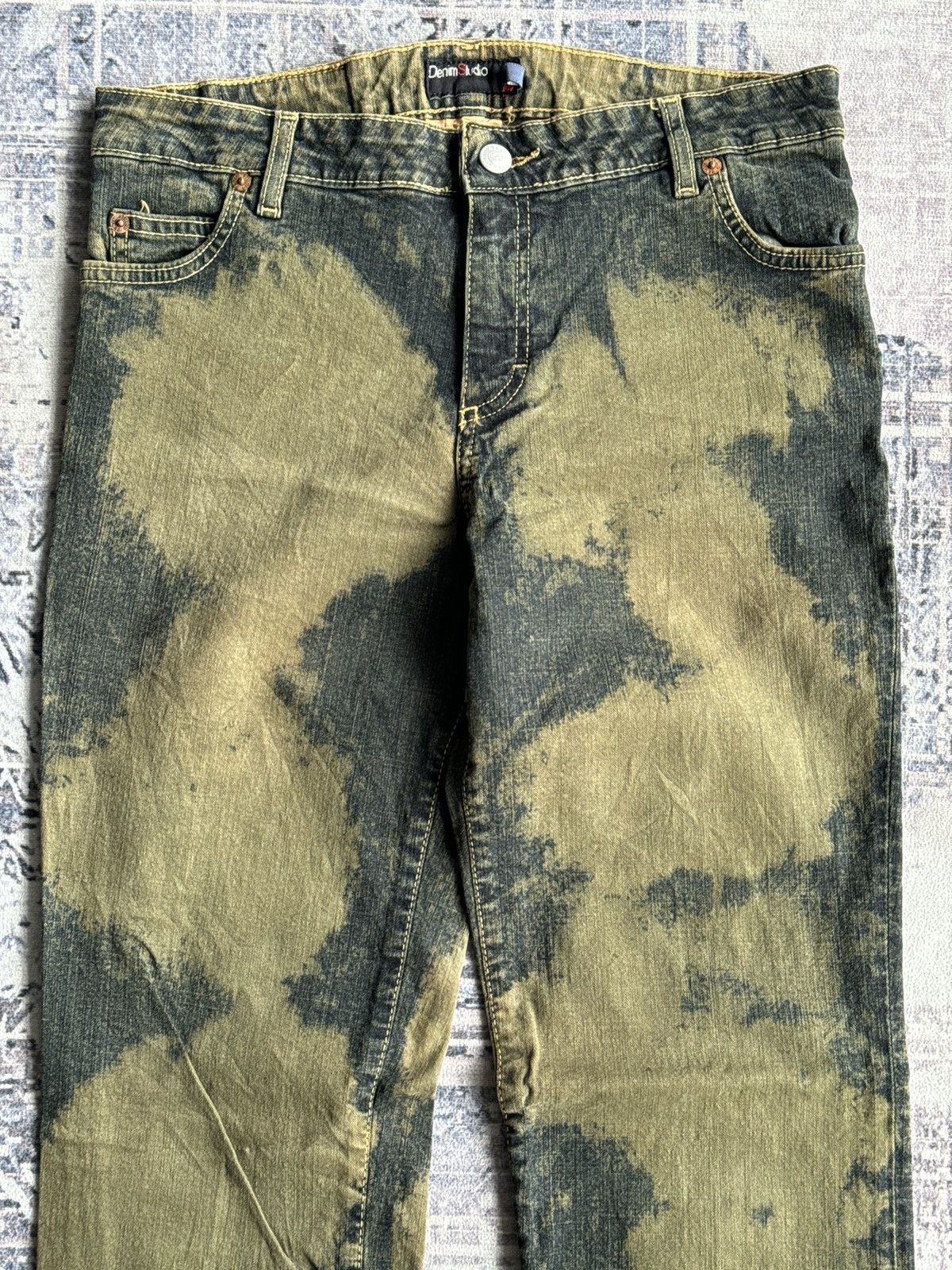 Tornado Mart Denim Studio Acid Washed Punk Flared Denim / ifsixwasnine Size US 30 / EU 46 - 3 Thumbnail
