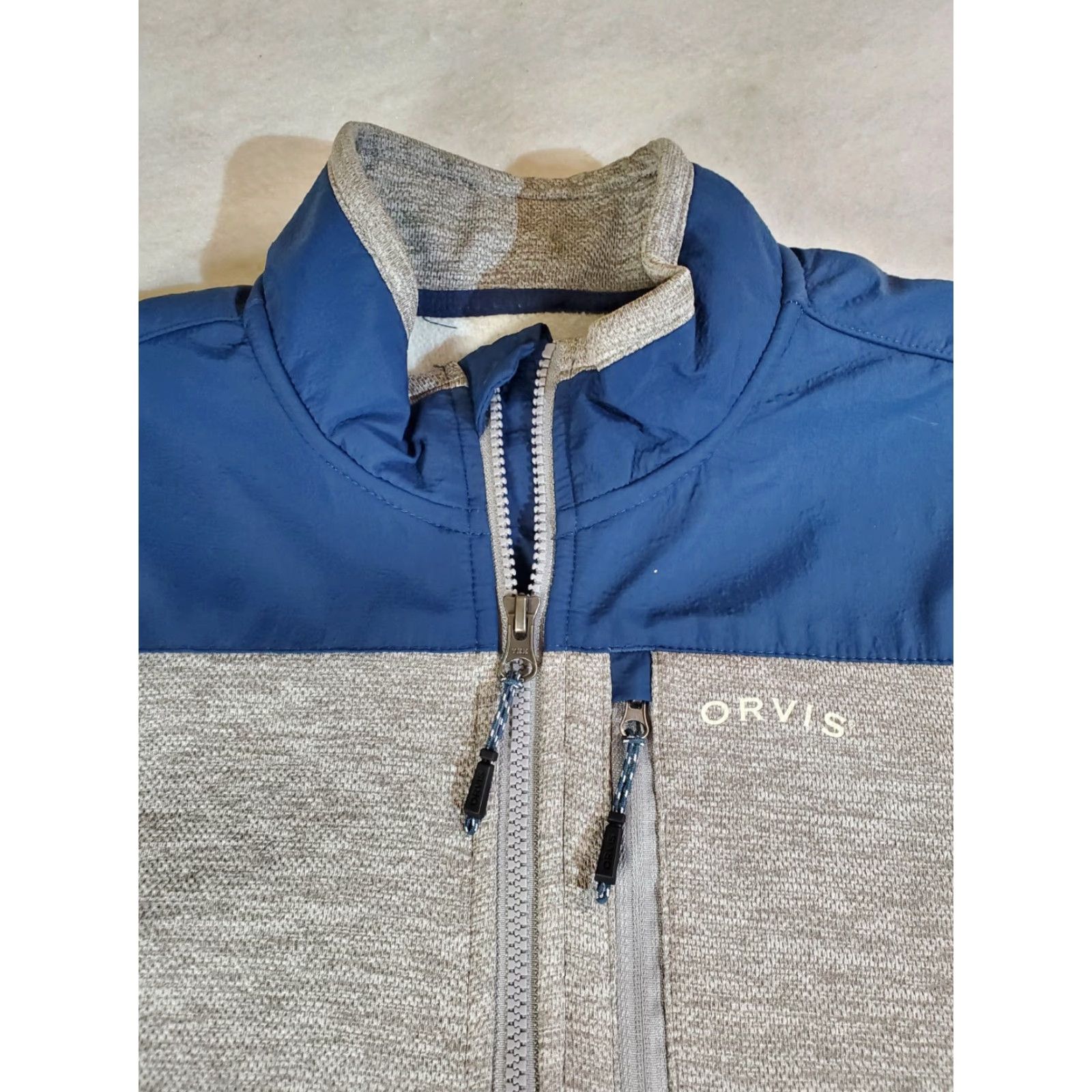 Orvis Orvis Signature Full Zip Bonded Soft Shell Jacket L Blue/Gray Mens Size US L / EU 52-54 / 3 - 3 Thumbnail